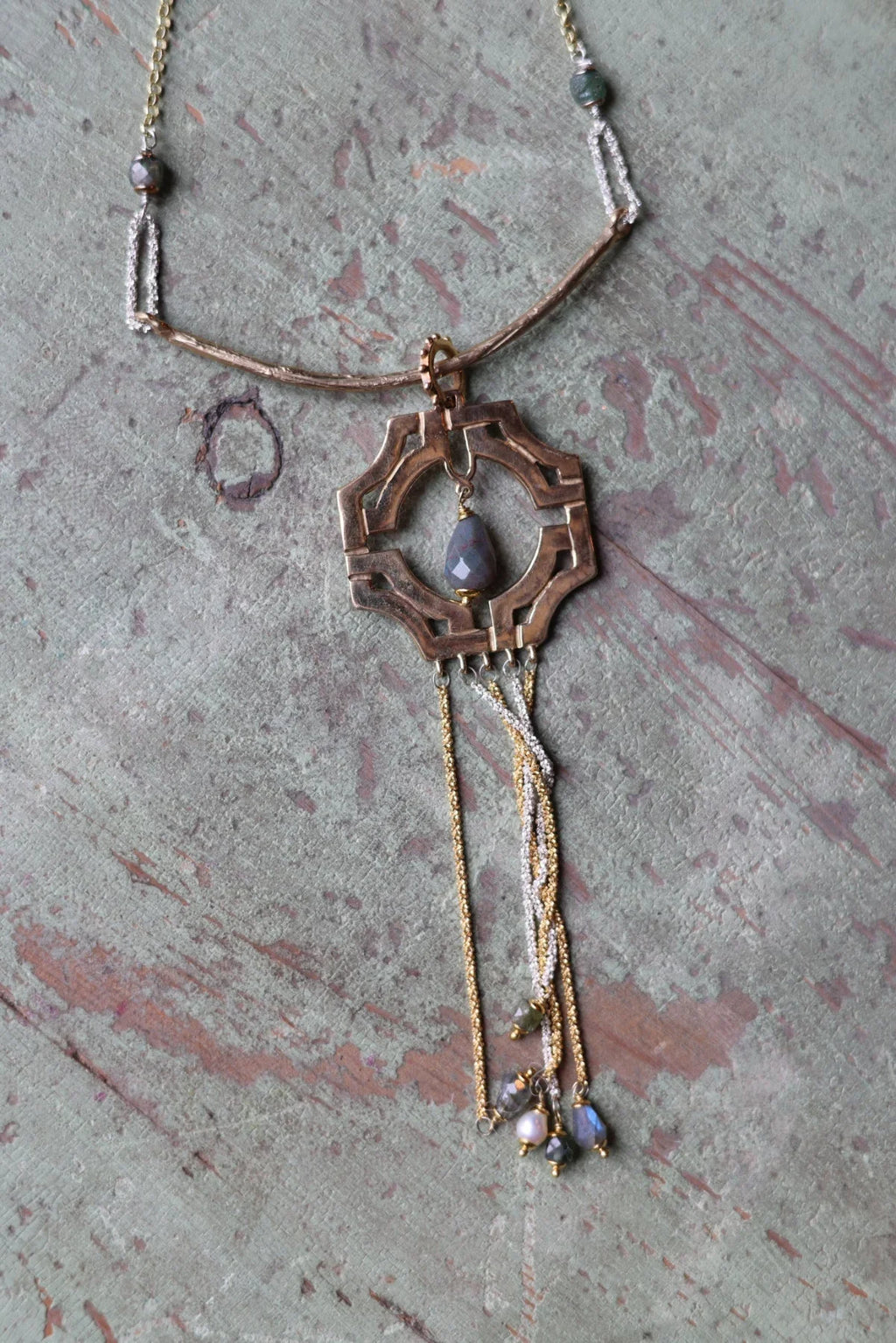 COLLANA CEMENTINA LABIRINTO