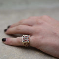 CEMENTINE BURGUNDY RING