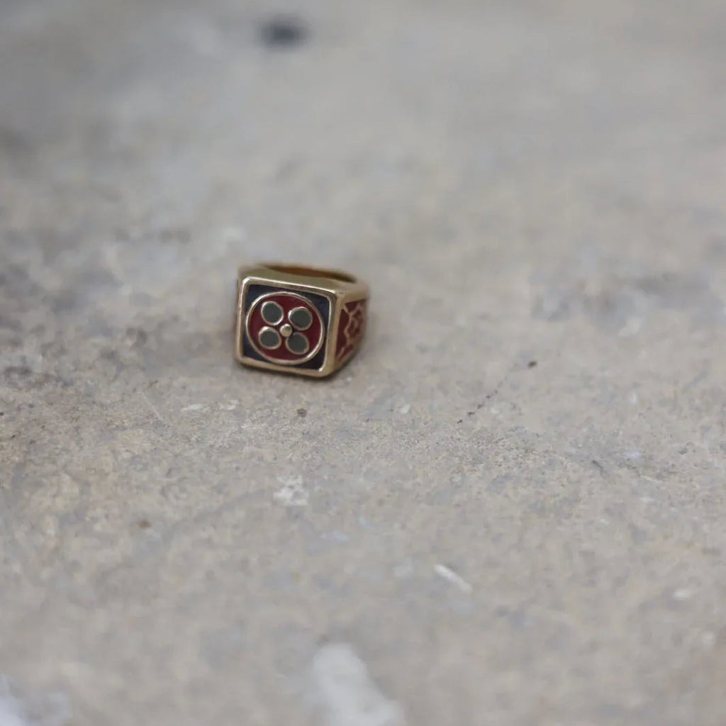 CEMENTINE BURGUNDY RING