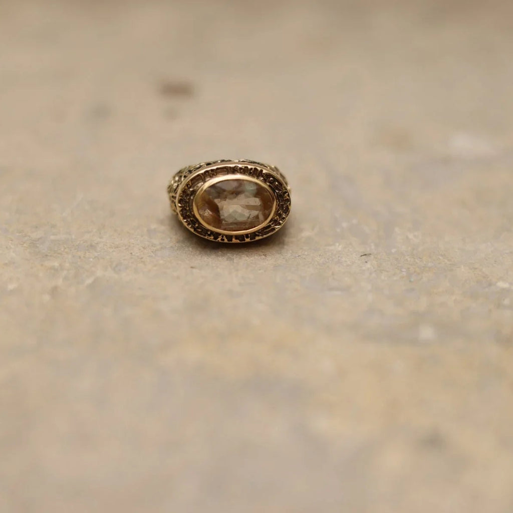 ANELLO CHAMPAGNE IN ERBIS SALUS
