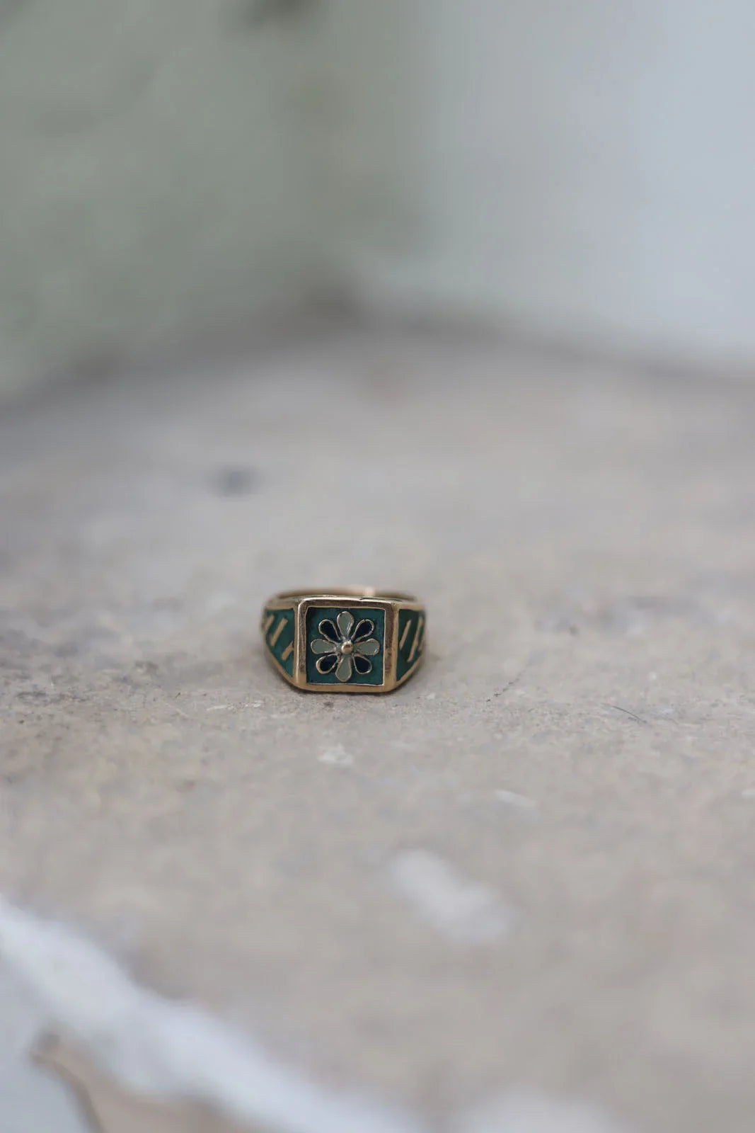 ANELLO CEMENTINE FIORE OTTANIO