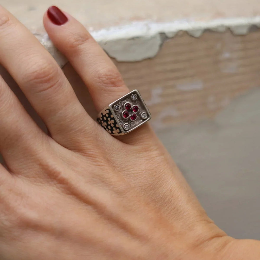ANELLO CEMENTINA ARGENTO