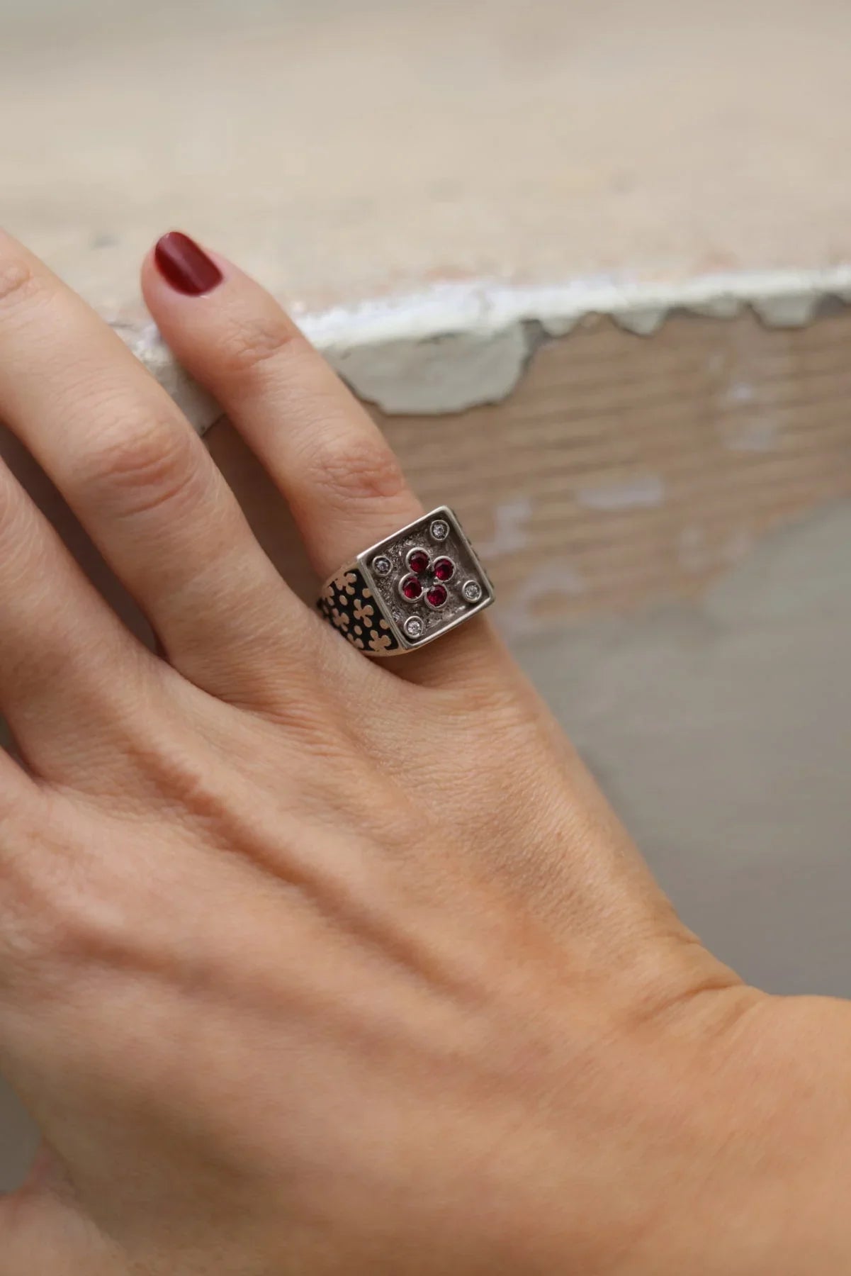 ANELLO CEMENTINA ARGENTO