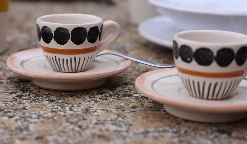 SET DA 6 TAZZINE DA CAFFÈ IN TERRACOTTA