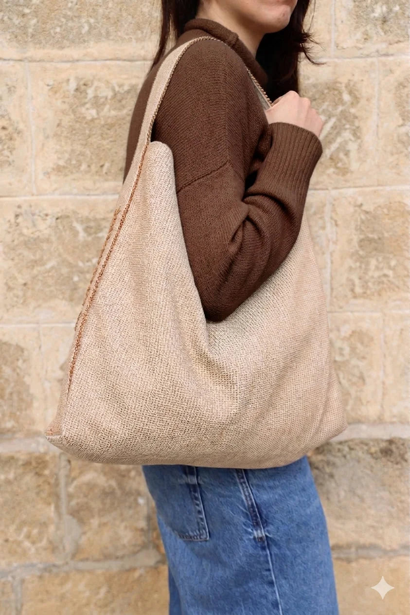 SACCA CAROLINA MAGLIA RISO