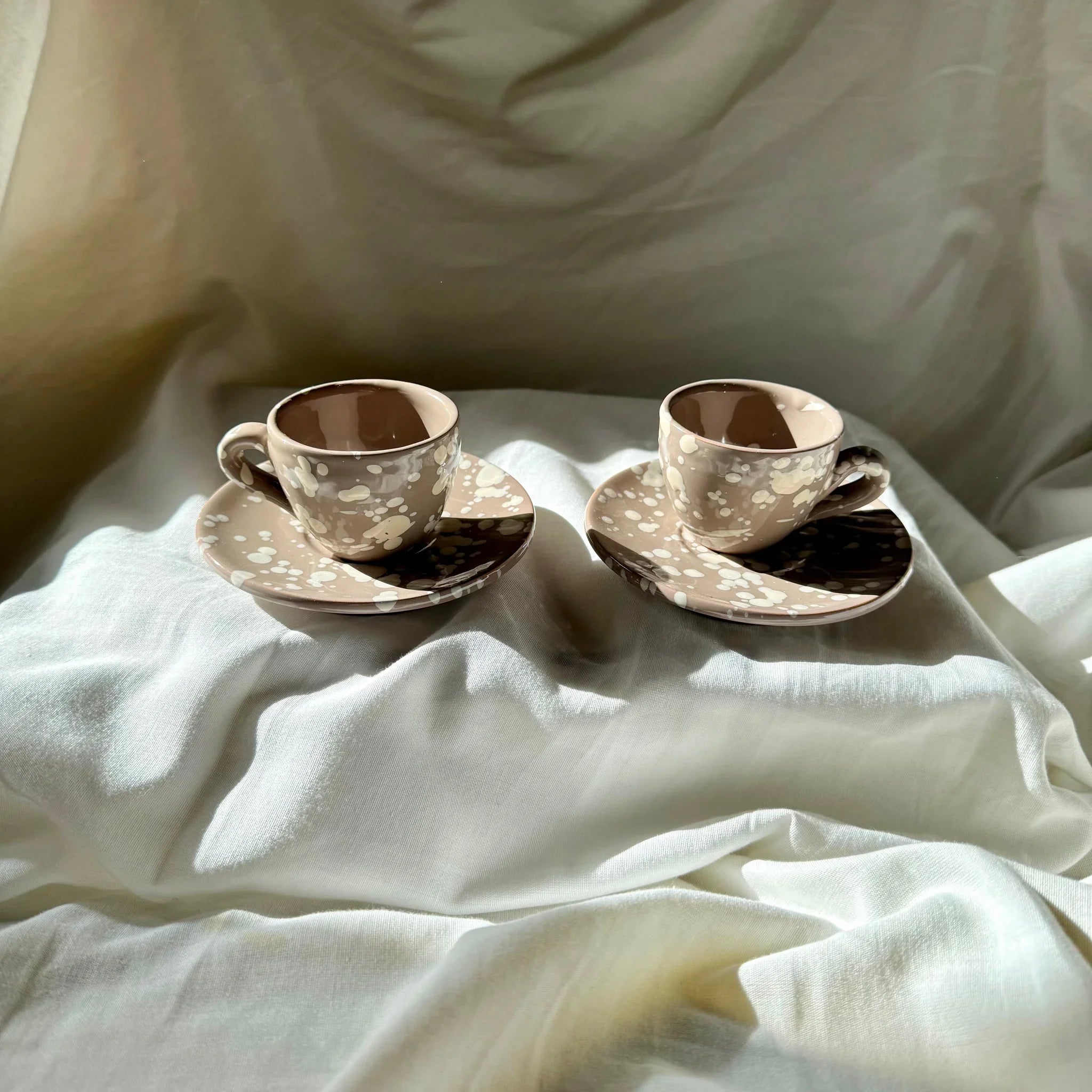 TERRACOTTA SCHIZZATA COFFEE CUP SET OF 6